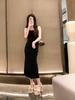 Fashion New French Non-tiring Sandals for Women, Butterfly Square Head Knot Waterproof Platform, Paired with Skirt and High Heels