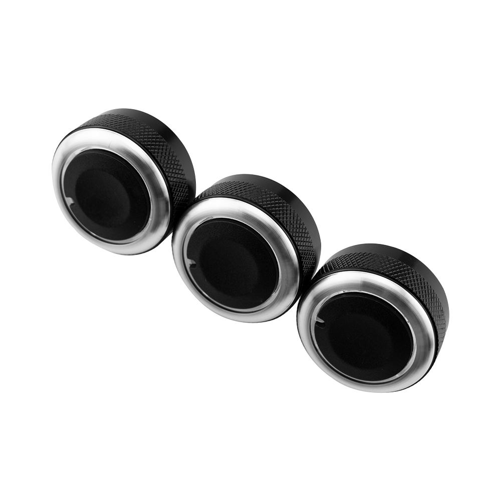 3Pcs/set Aluminum Alloy Air Conditioning Knob AC Knob Cover for Mazda 3 BL 2010 - 2013 Heat Control Switch Button