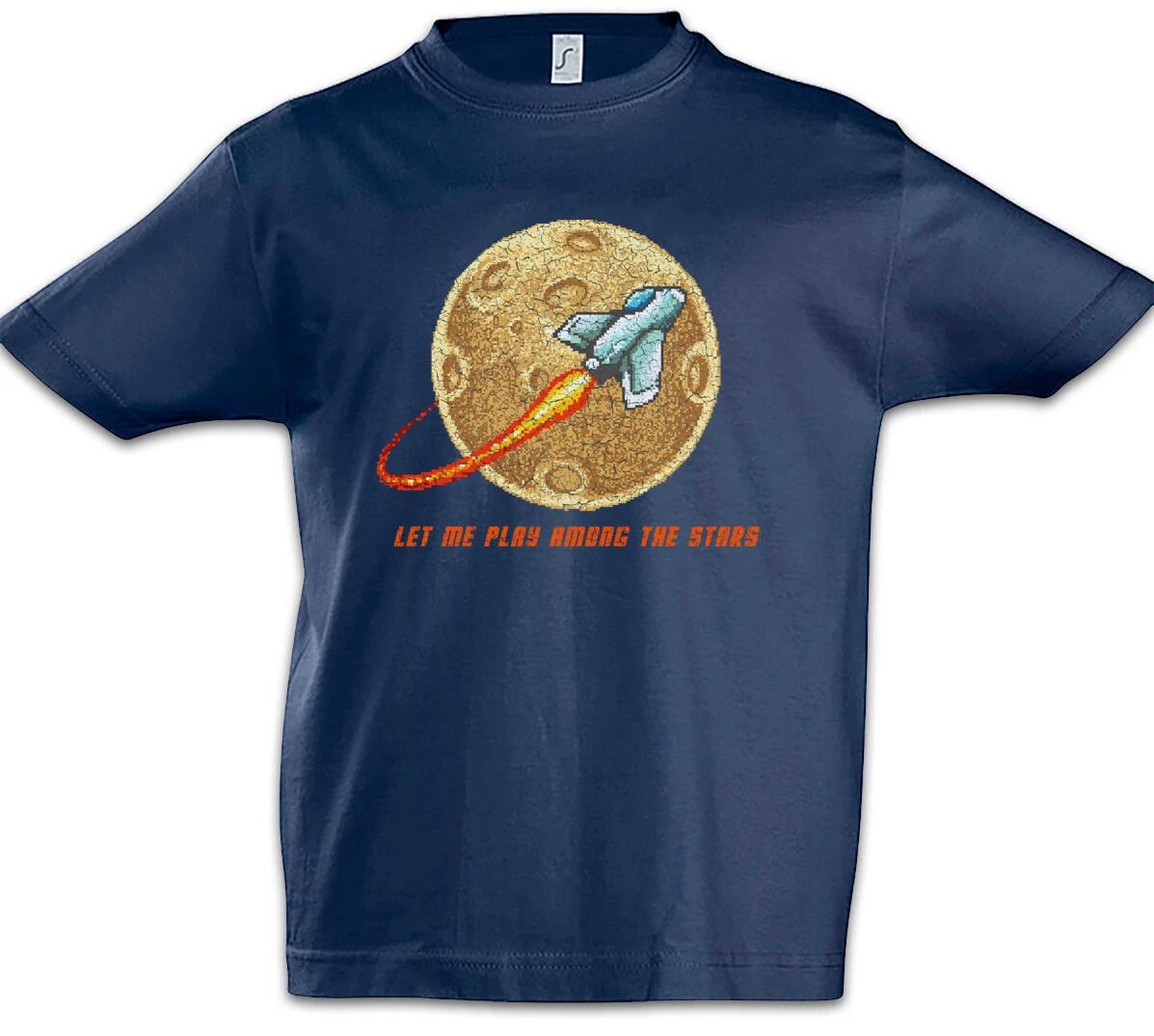 Let Me Play Among The Stars Kids Boys kids boys T-Shirt Astronaut Space Stars 110