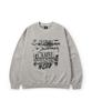 CAMEL WORK Chip Delusion Grunge Sweatshirt (Pigment Grey)