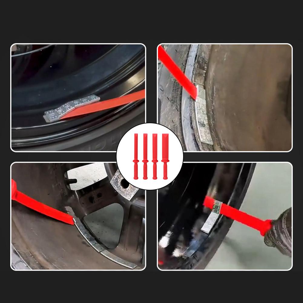 4 Pcs Chisel Scraper Set Balance Weight Blade For Removes Tires Debris Adhesives Paint  Tool Accessories