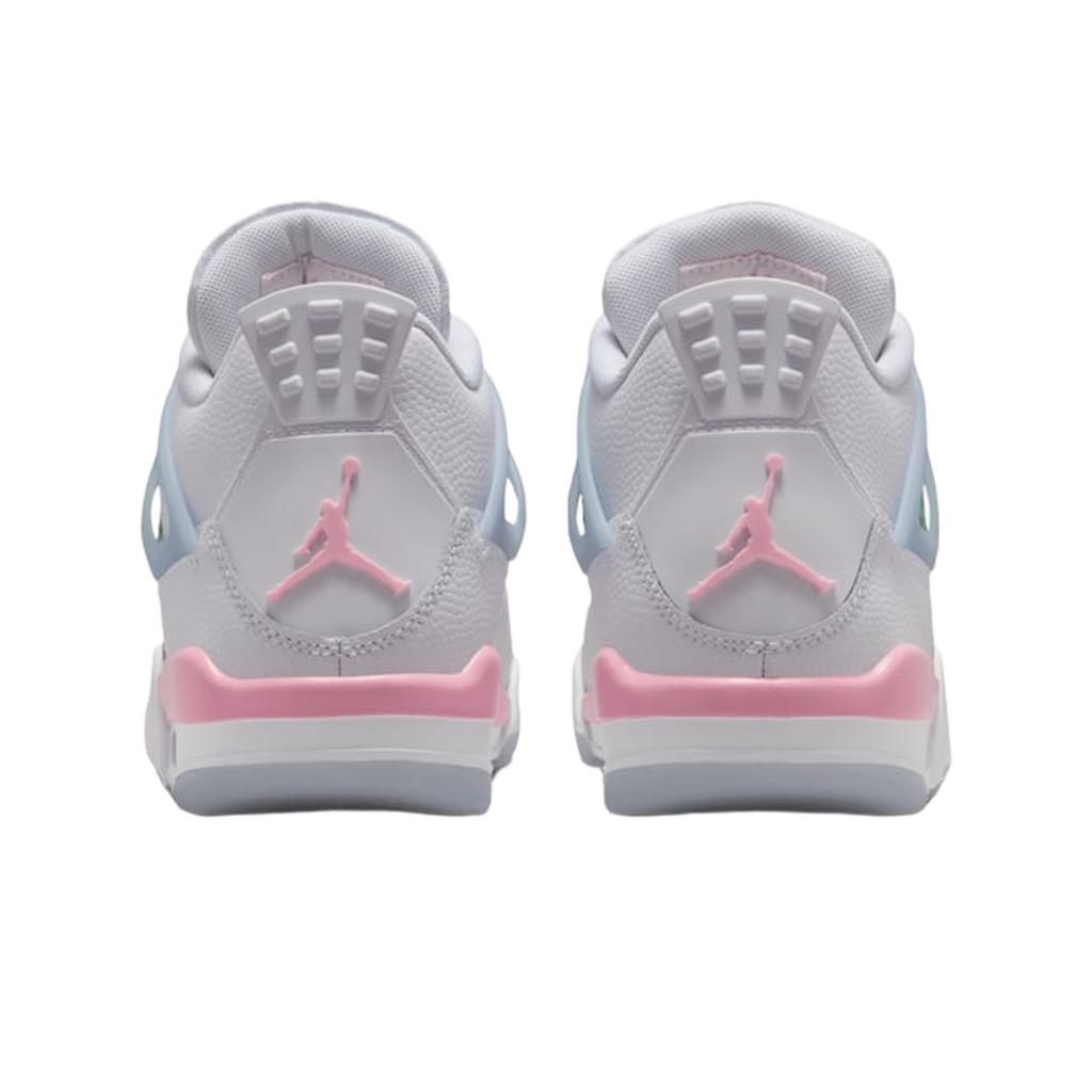 Air Jordan 4 Retro GS Valentines Day 2026 Kids Sneakers White Medium-Soft-Pink Half-Blue-Vapor-Green IB7068-100