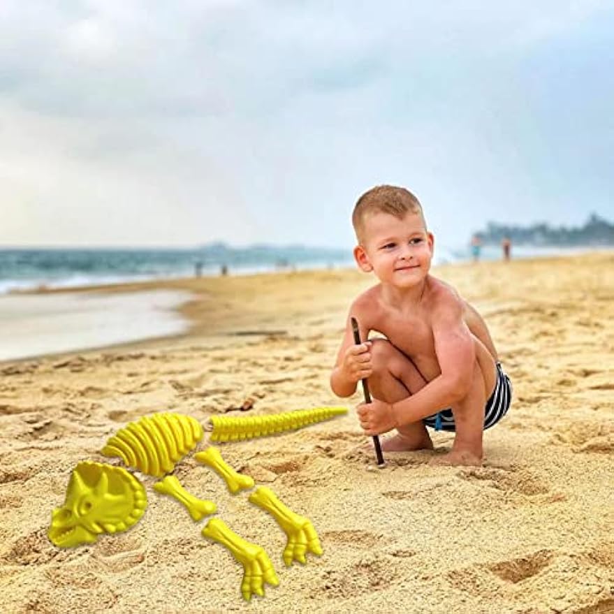 Игровые формы для песка в виде динозавров для детей — фото 11