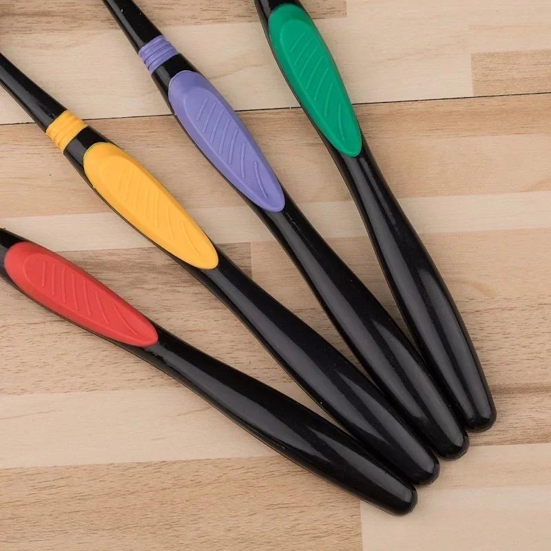 10 Pc Pack Toothbrush Soft Bamboo Charcoal Toothbrush Adult Clean Teeth Healthy Care Travel Carry Color Random