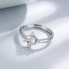 Korean Style Zirconia Open Ring: Exquisite & Elegant Light Luxury Jewelry