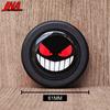 Black Devil Demon Sports Steering Wheel Horn Push Button JDM Universal Racing Car Horn Cover PC-HB01