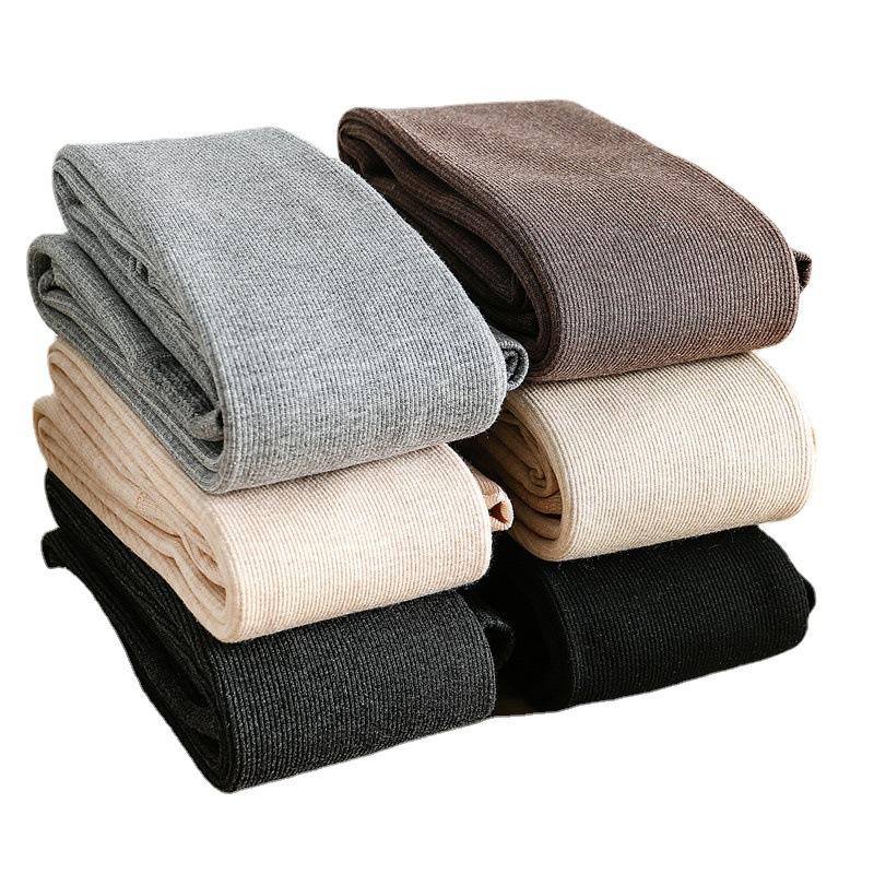 Bottomed Pantyhose Female Spring Padded and Thickened Threaded Thin Section of Black and Gray Inside and Outside Wearing Fall Pants Warmth Pantyhose