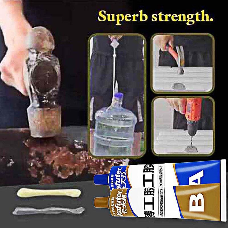 1PC 65g A+B Metal Repairing Adhesive Super Glue Iron Steel Auto Radiator Leakage Plugging Welding Glue