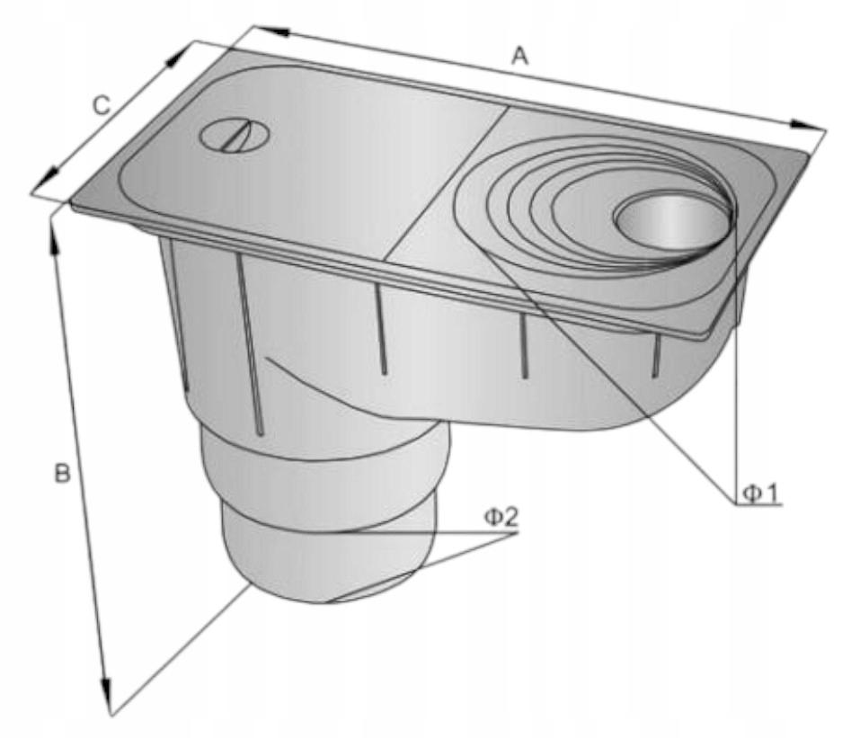 Gutter Sediment Tank 110/125, Black