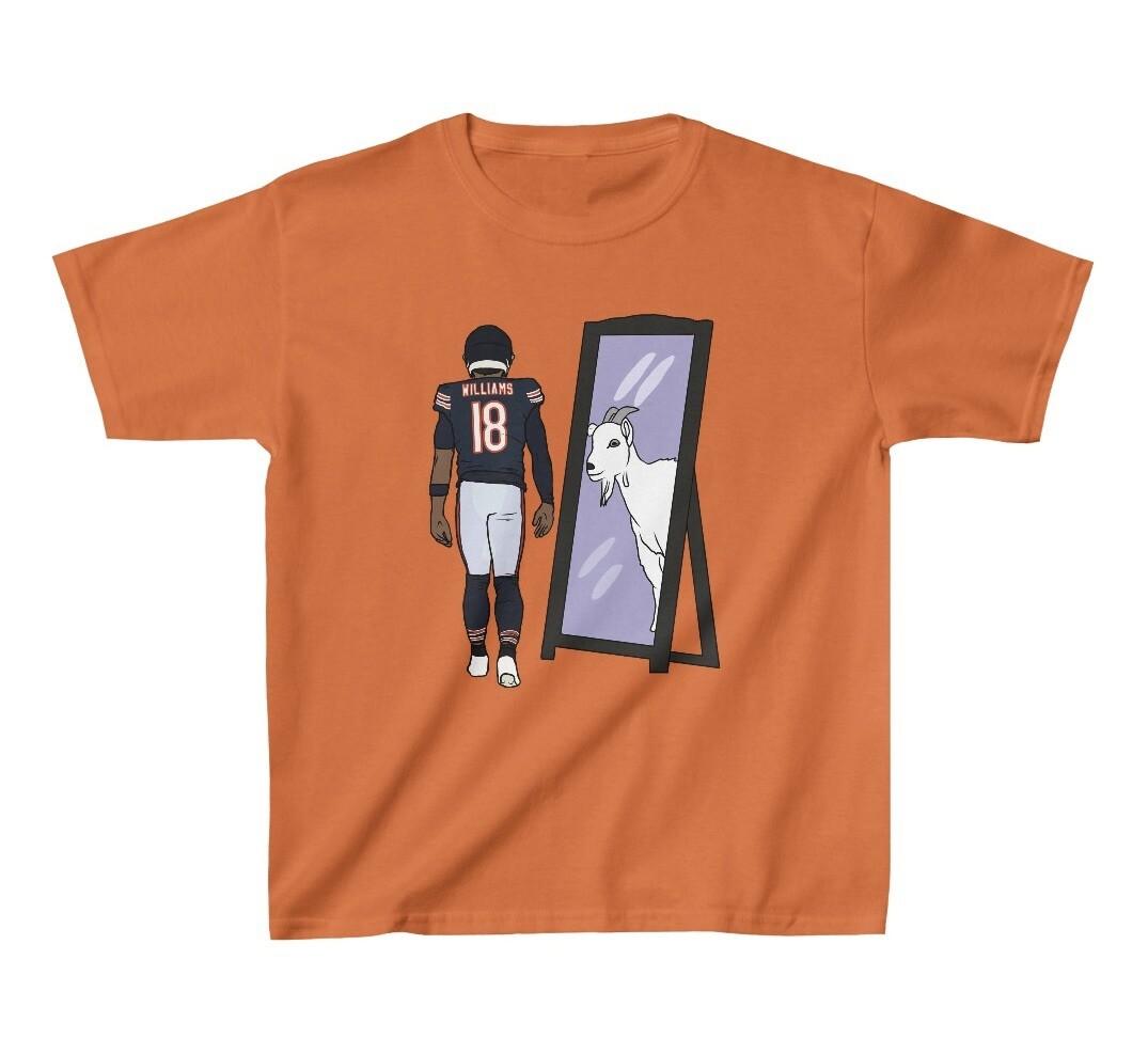 Youth T-shirt Caleb Williams Mirror GOAT Tee Kids Sizes XXXL