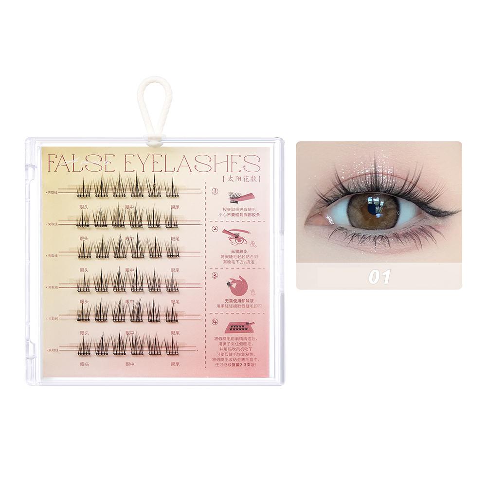 

C-завиток Бесклеевые Манга Ресницы Многоразовые Натуральные Сегментированные Ресницы Одиночные Пучки Не Нужен Клей Кошачьи Эльфийские Накладные Ресницы Нижние Ресницы 01