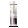 Solid Wood Wall-Mounted 8-Hole Billiard Cue Rack