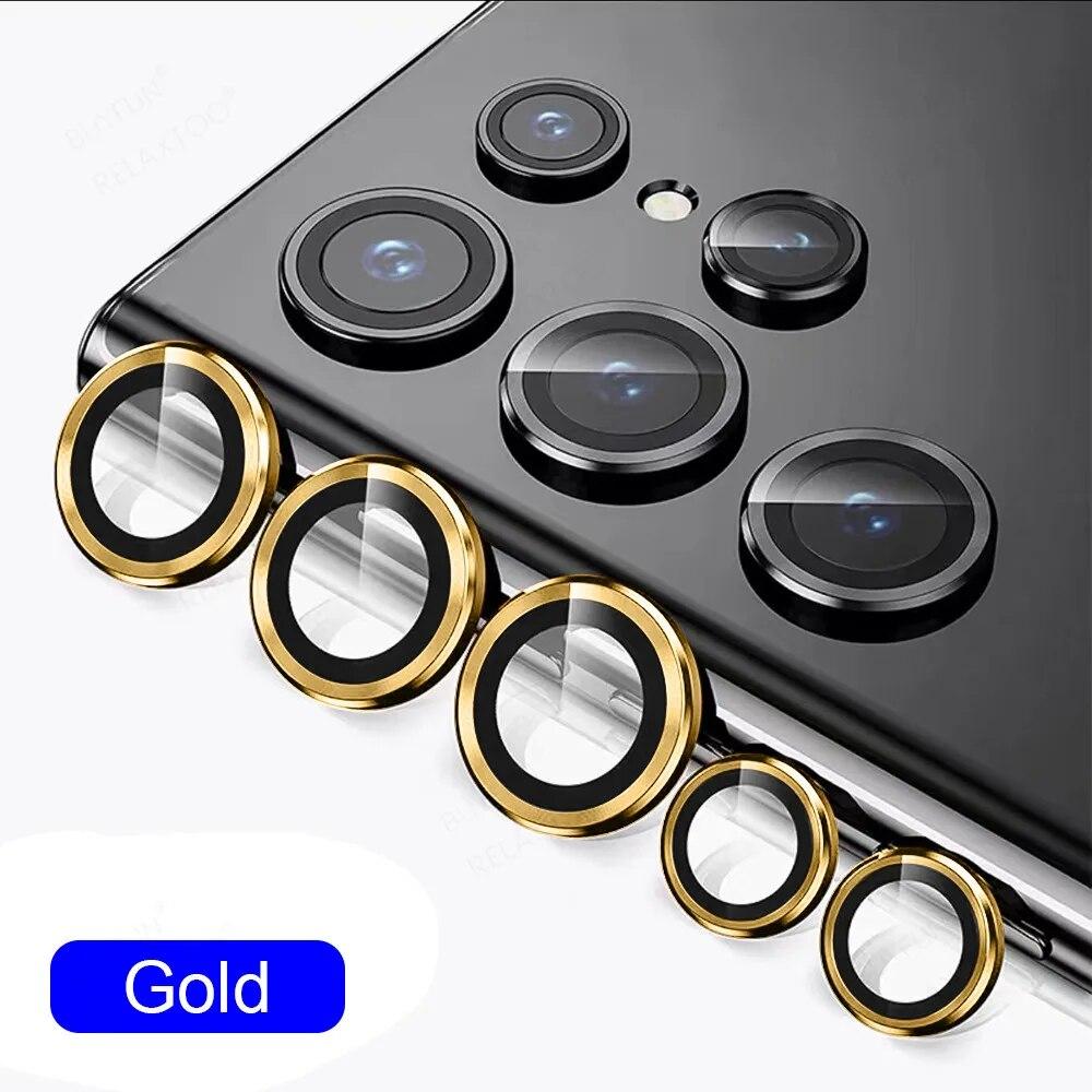 Camera Protector Metal Ring Lens for Samsung Galaxy S24Ultra Plus S23Ultra Protective Glass Back Lens Cover