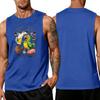 Men's Sleeveless Tank Top Tropical Style Summer Casual Loose Fit Lightweight Daily Wear Beach Shirt for Outdoor Activities