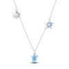 Necklace For Woman Wedding Fine Jewely 925 Silver Simple Basic Classic Butterfly Iris Heart Bear Cross Chain Necklace