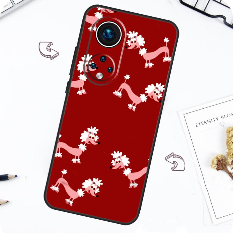 

Poodles cartoon Girly Cute Case For Honor Magic 7 5 6 Pro Honor 200 Pro X9b X9a X8b X8a X8 X9 X9c 50 70 90 Lite Cover Honor Magic7 Lite