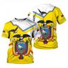 Maglietta Bandiera Ecuador da Uomo Nome Personalizzato Girocollo Moda Oversize Manica Corta Harajuku Top Sportivi T-shirt