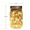 30LED Mason Jar Lid Lights Solar Charging String Lights Hanging Outdoor Lights  Outdoor Decoration