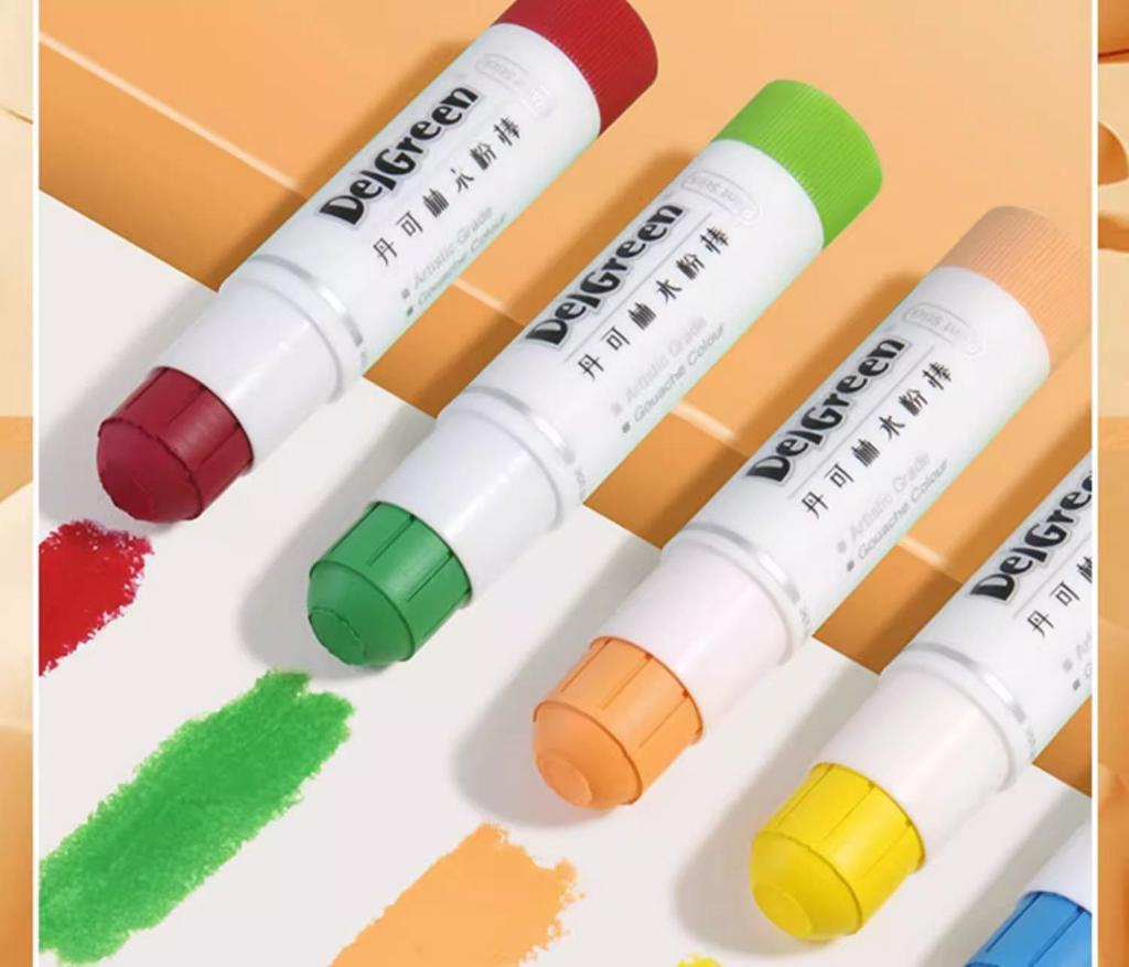 Dankelin Washable Watercolor Sticks: 12, 18, and Macaron Colors - Perfect for Painting and Graffiti.