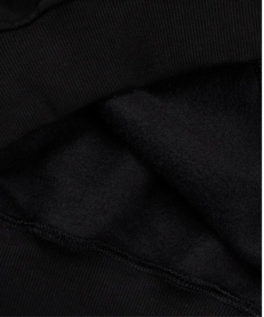 (Brushed) Traditional Embroidery Hoodie (Black)