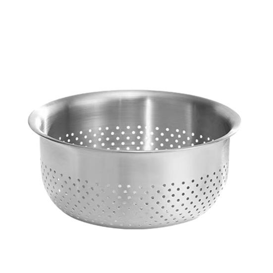 Washing Basin/Drain Basket Stainless Steel Vegetable Washing Basin Stackable Multi-Use Kitchen Strainer