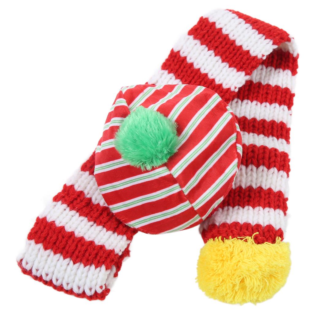 Dog Hat and Scarf Set Dog Christmas Adorable Knitted Hat Set for Pet Cat Dog Small Medium Large Dogs