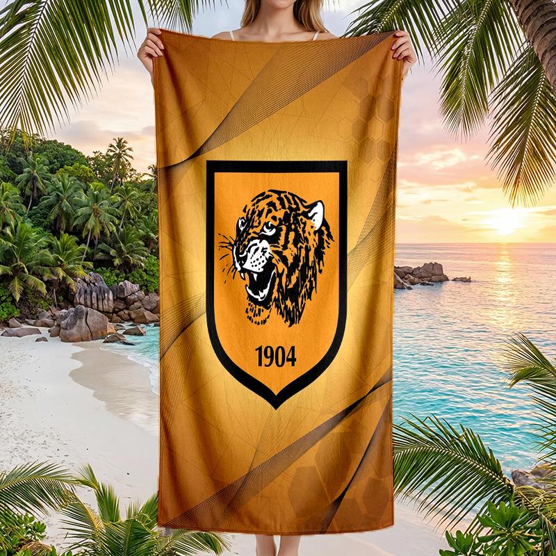 Hull FC Fashion Beach Towel Portable Soft Quick Dry Towel For Swimming Camping Holiday Use