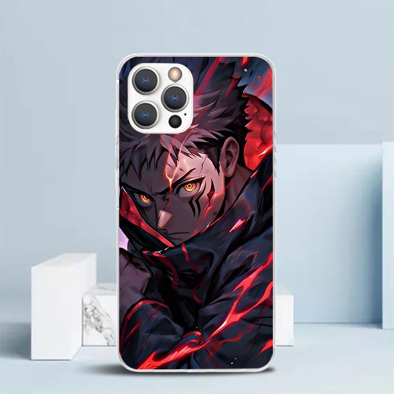 Kaisen J-Jujutsu Itadori Yuji Phone Case For IPhone 16 17 Air 16E 15 14 Plus 13 Mini 12 11 Pro Max 7 8 + SE 2020 Soft TPU Back C