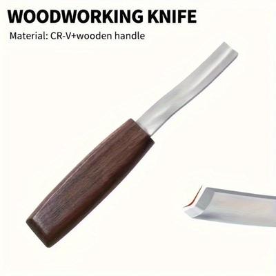 Precision Wood Carving Tools with a Comfortable Grip - Made from CR-V Steel, Suitable for Various Intricate Carving Designs.