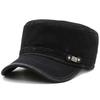 Men's Flat Top Hat Outdoor Casual Sun Hat for Hiking Travel