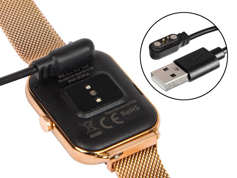 Smartwatch X16 Bluetooth rosa