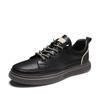Fashion Men Fashion Designer Vulcanized Shoes 2024 Soft Sole Hollow Out Sports Shoes Genuine Leathe Trend Thick Sole Comfy Casual Shoes