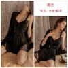 Women's Mesh Butterfly Deep V Push Up Padded Backless Cami Sleep Dress Lounge Set