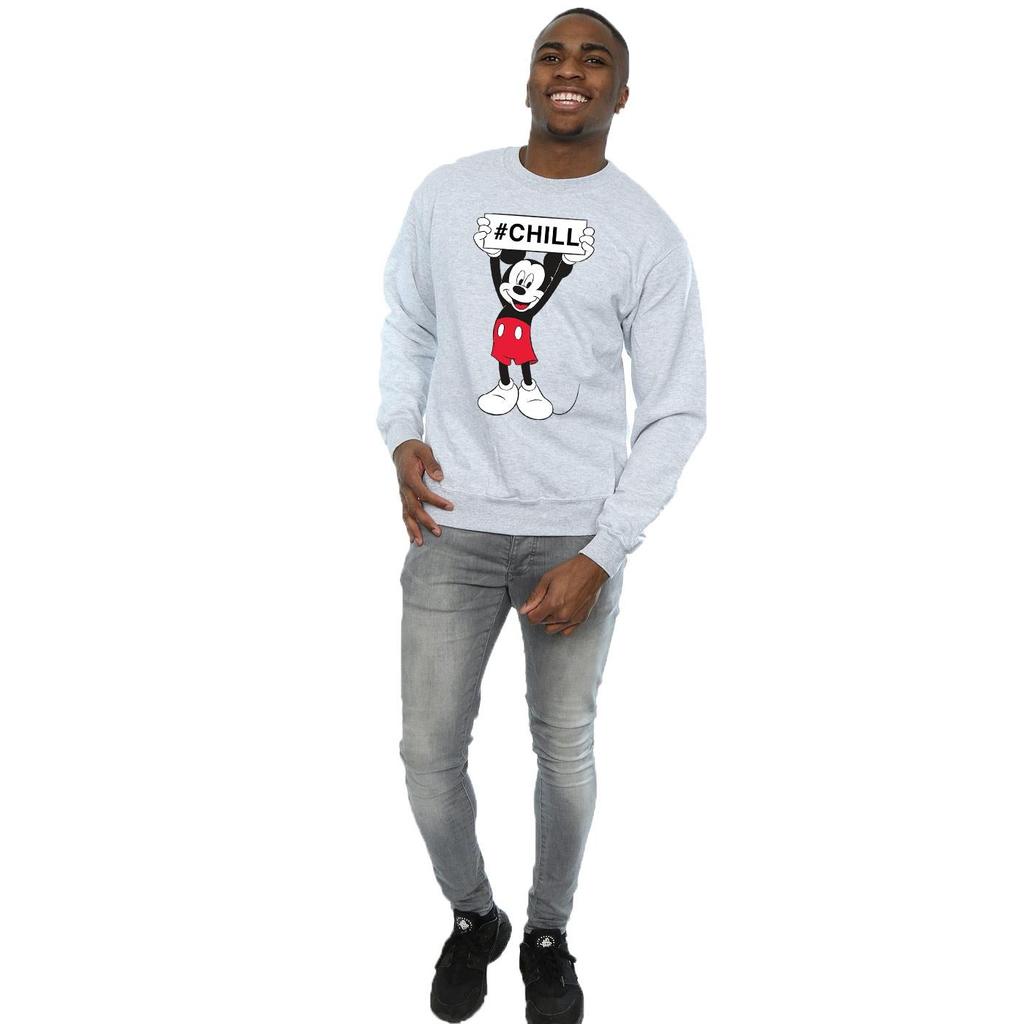 Disney Mens Mickey Mouse Chill Sweatshirt