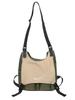 Mountain Theme Lightweight Nylon Crossbody Bag With Zipper Closure For Casual Use
