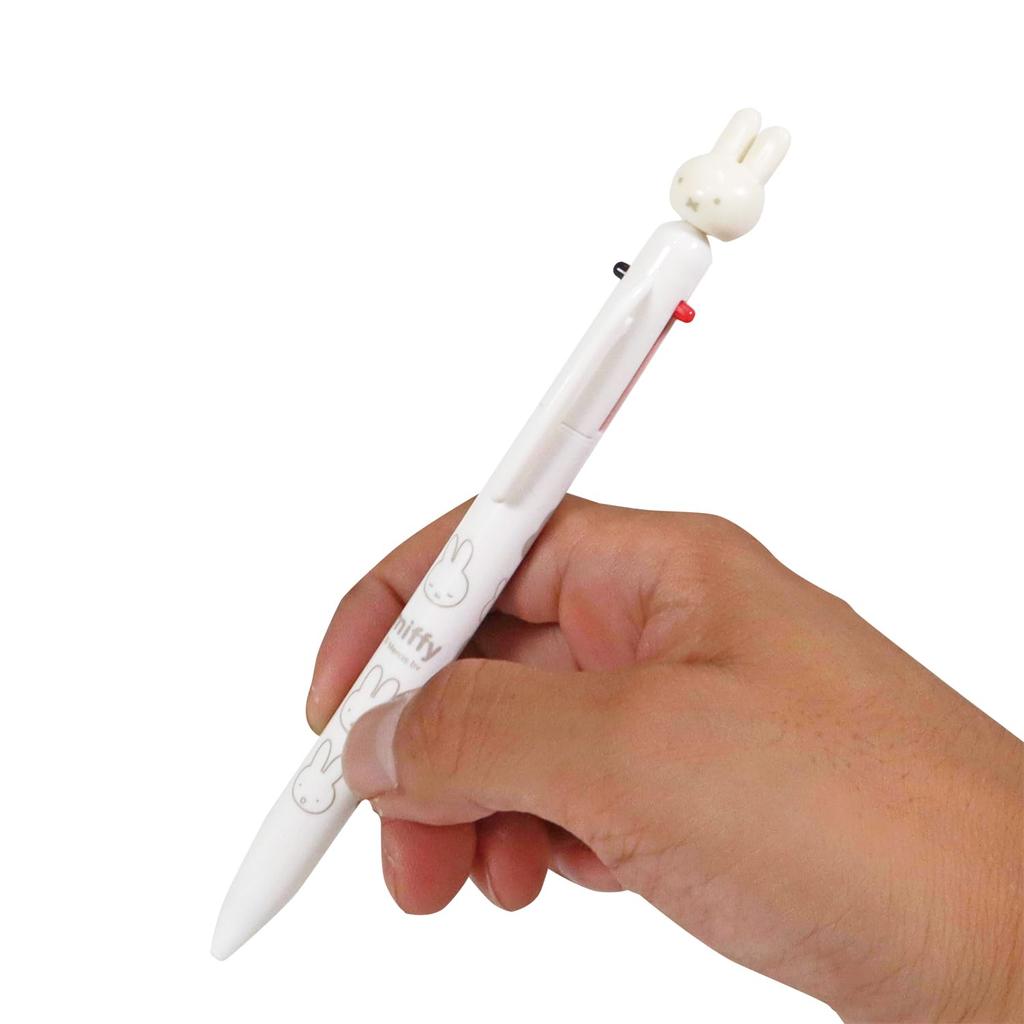 BSS Miffy Ballpoint EB383WH 3-Color Pen, Face, Ivory,