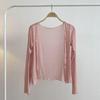 Women's Breathable Modal Long Sleeve Summer Cardigan - Versatile Air Conditioning & Sun Protection Shirt