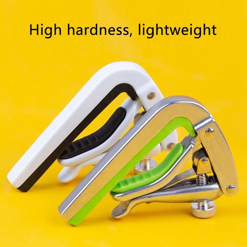 Guitar Capo Metal Tunings Clamp Ukulele Capo Metal Texture Guitar Replacement Part for Acoustic and Electric Guitars