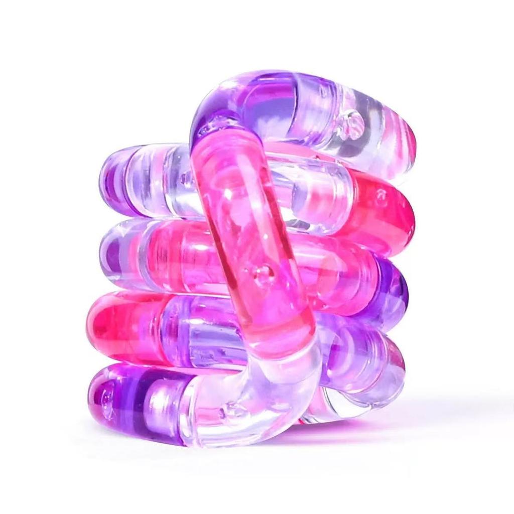 Tangle Fidget Toy Electroplated Temperature Sensitive Color Changing Luminous Stress Relief Focus Aid For Adults Office Gifts