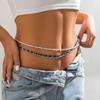 European-American Summer Beaded Navel Waist Chain - Sexy Elastic Beach Jewelry