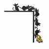 Unique Metal Craft Mouse Door Topper, Funny 6 Mice And Cheese Slice Frame Decor, Punch Free Decoration Cute Rats Wall Art Corner Sign for Living Room,