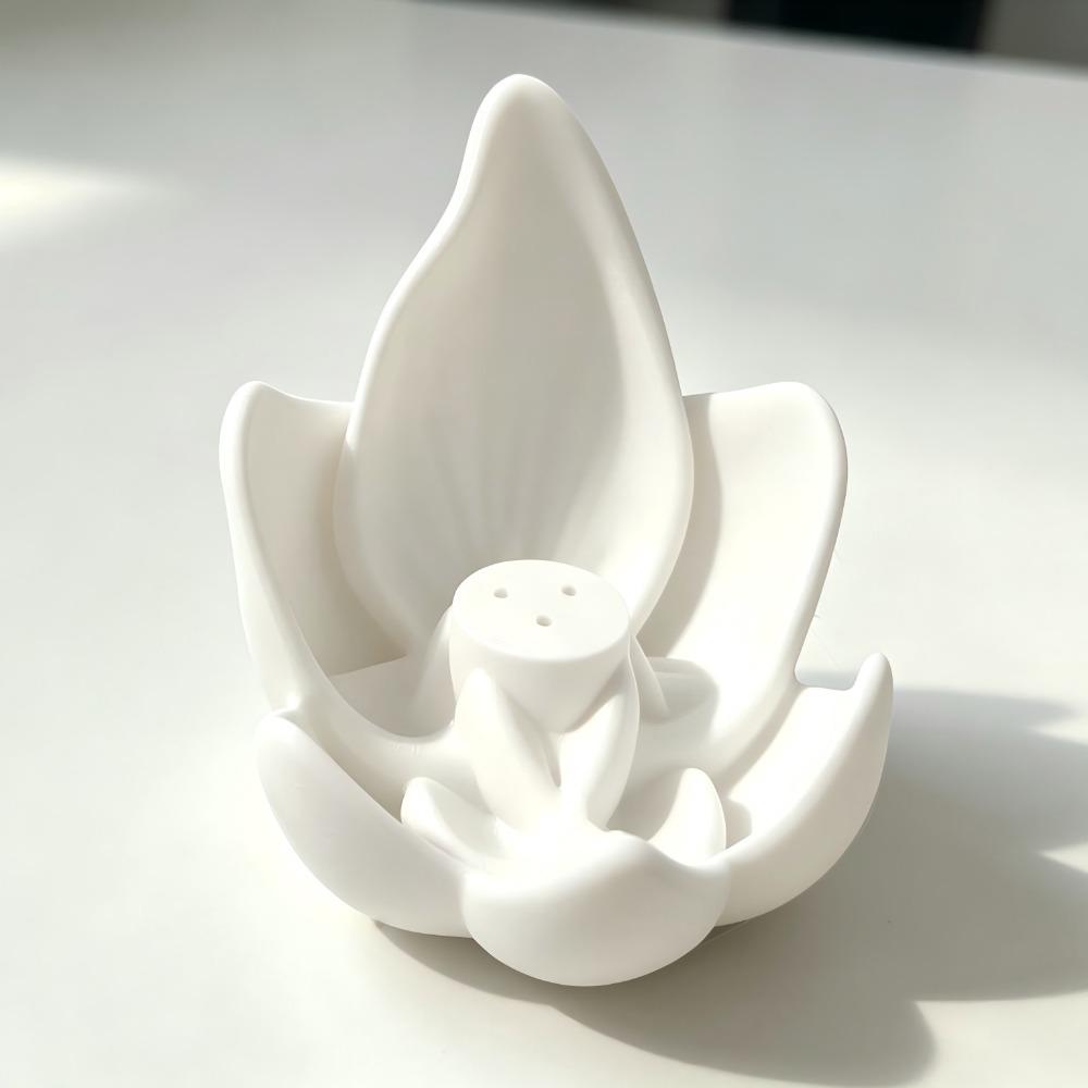 3 Hole Lotus Incense Burner 3D Printing Lotus Censer Holder Lotus Tabletop Incense Base Relaxation