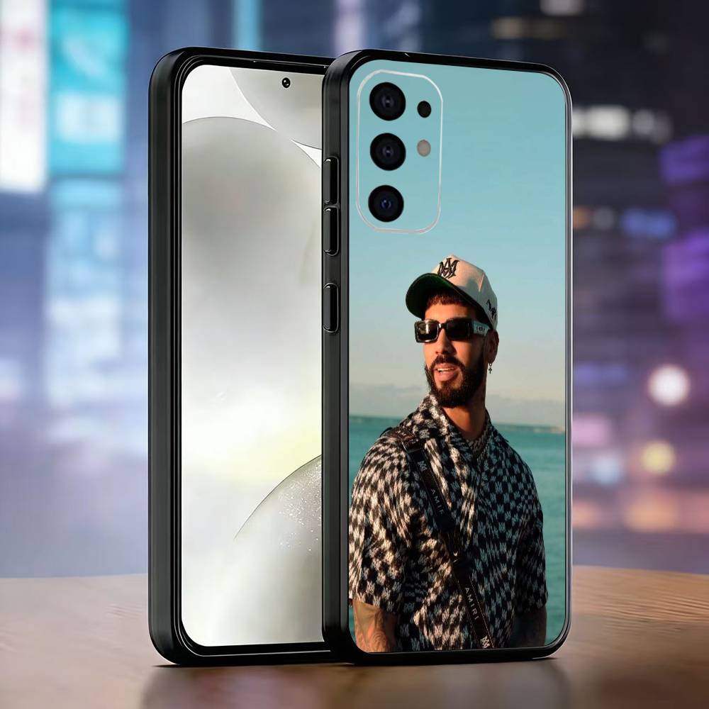 

A- Anuel AA R-Real Rapper Phone Case For Samsung S25,S24,S21,S22,S23,S30,Ultra,S20,Plus,Fe,Lite,Note,10,Black Cover Samsung S20plus5G