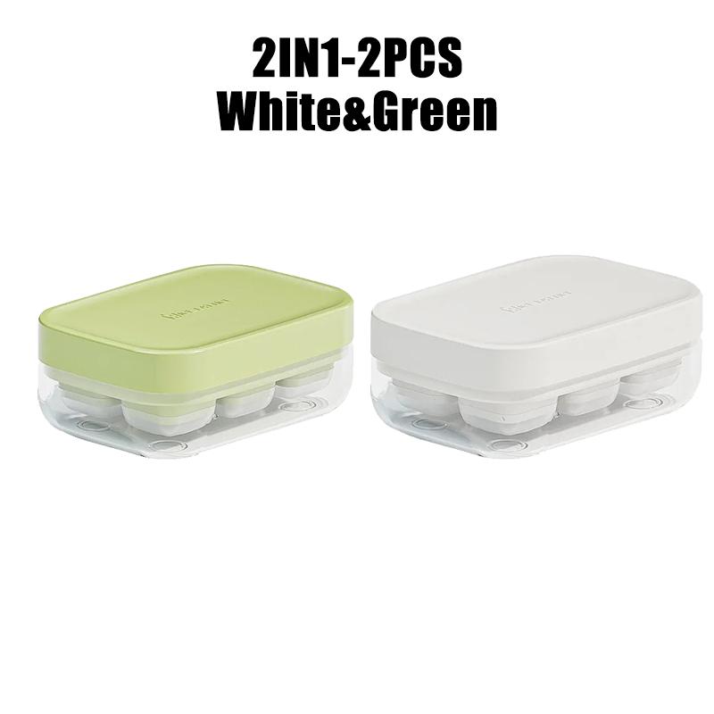 6Grid Silicone Ice Cube Mold Home Refrigerator Ice Box Press with Cover Frozen Ice Cube Magic Tool Food Grade Mini Ice Grid