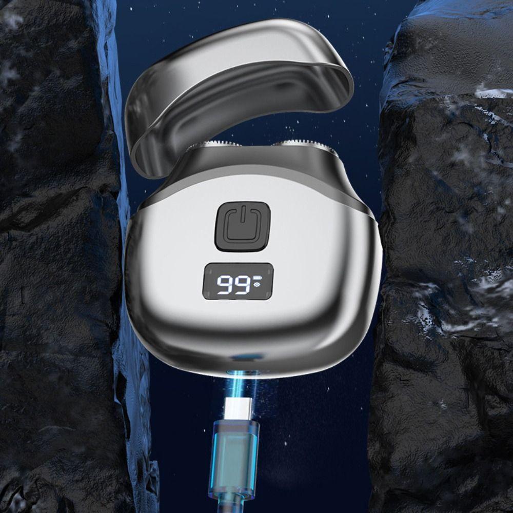 Waterproof Electric Shaver Digital Display Rechargeable Razor Travel Pocket Razor  Business Trip
