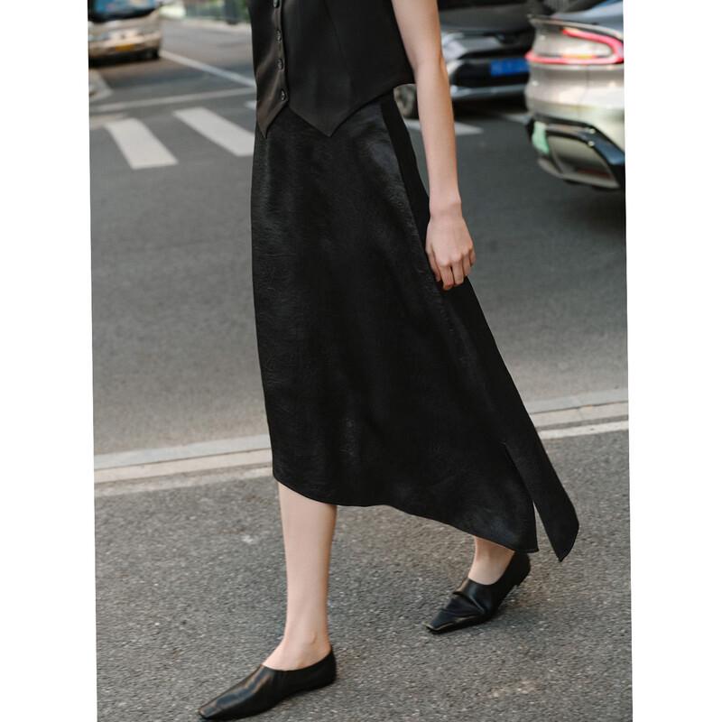 

GIOVANNI VALENTINO Acetate High-Waist A-Line Skirt M