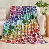 1pc Dazzling Gem Feast Soft, Warm, Smooth Flannel Blanket, Nap Cover Blanket, TV Snuggle Blanket, Perfect for Sofa, Beach, Camping, Office, Machine Wa