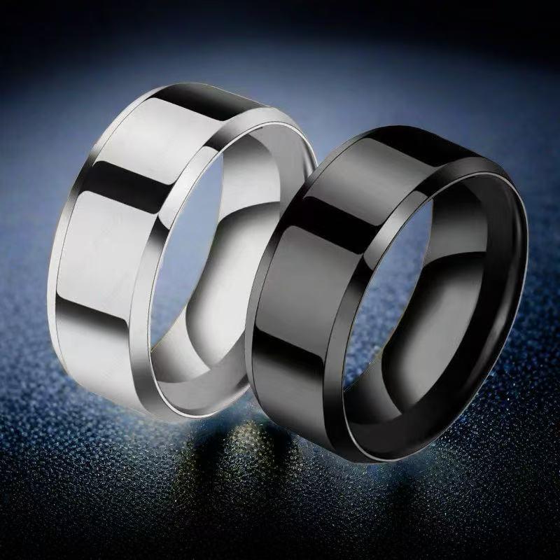 Men's Matte Titanium Steel Ring - Stylish Stainless Steel Design, Popular In Japanese, Korean, European, and American Fashion.
