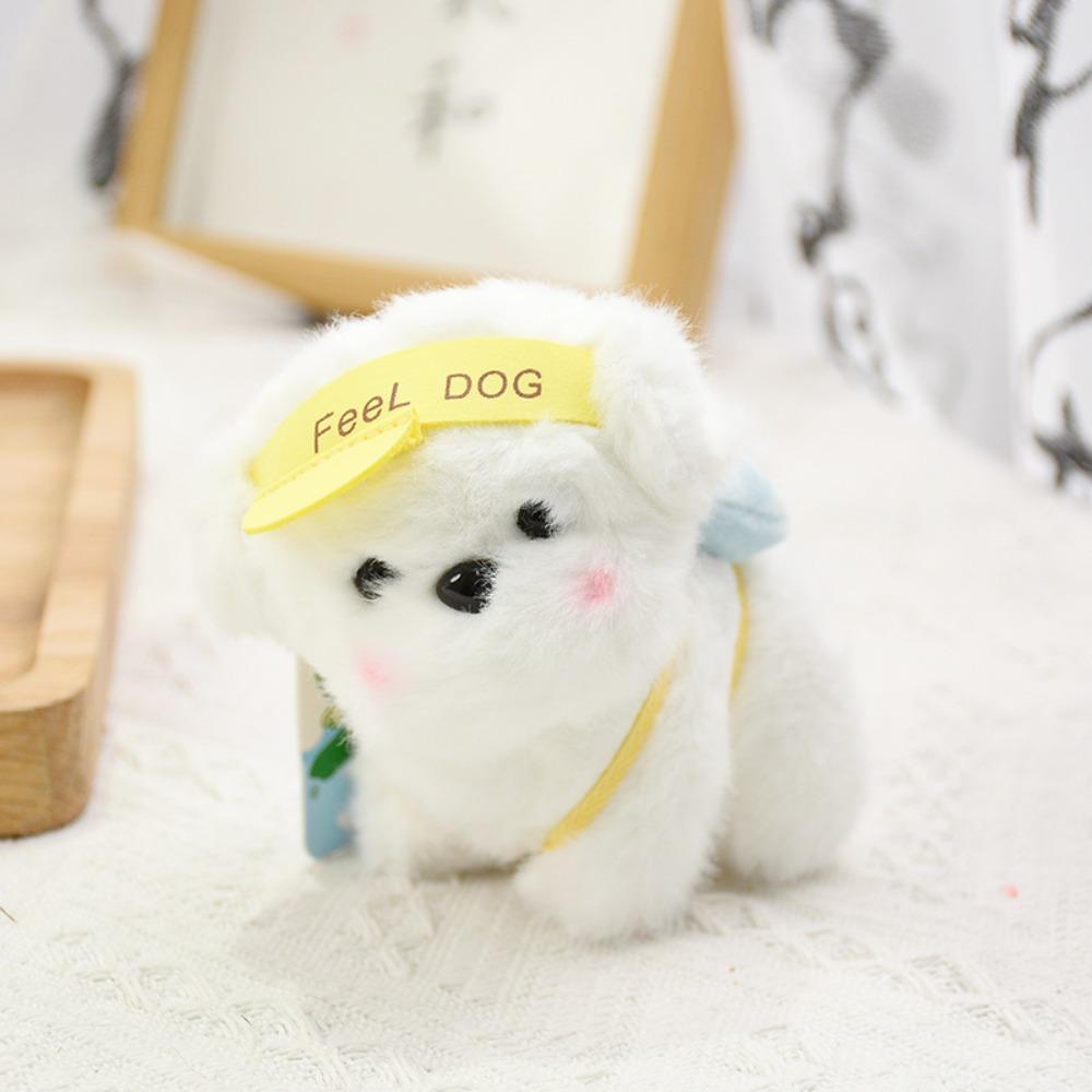 

PP Cotton Stuffed Animal Pendant Soft Dog Plush Keychain Plush Puppy Doll Keychain Kid Girl Boy жёлтый