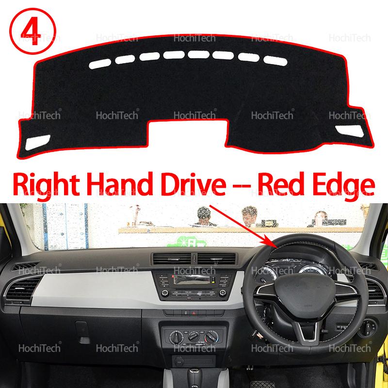 

Dashboard Cover Protective Pad Dash Board Sunshade Carpet Anti-UV Dashmat for Skoda Fabia 3 NJ 2015 2016 2017 2018 2019 2020 MK3